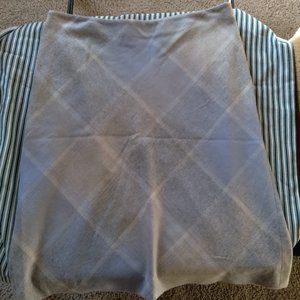 Ann Taylor Powder Blue, Beige, and Cream Argyle Wool Blend Skirt